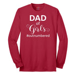 Dad of Girls Long Sleeve Tee - Red
