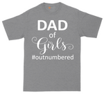 Dad of Girls tall t-shirt for men in Athletic Heather