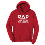 Dad the Man the Myth the Legend Version 1 Hoodie - Red