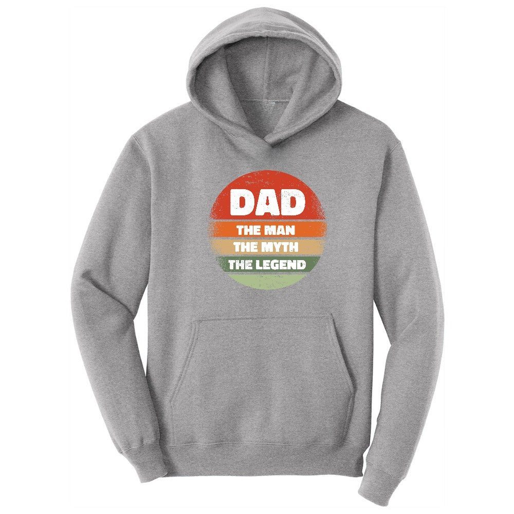 Dad the Man the Myth the Legend Version 2 Hoodie - Athletic Heather