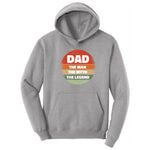 Dad the Man the Myth the Legend Version 2 Hoodie - Athletic Heather