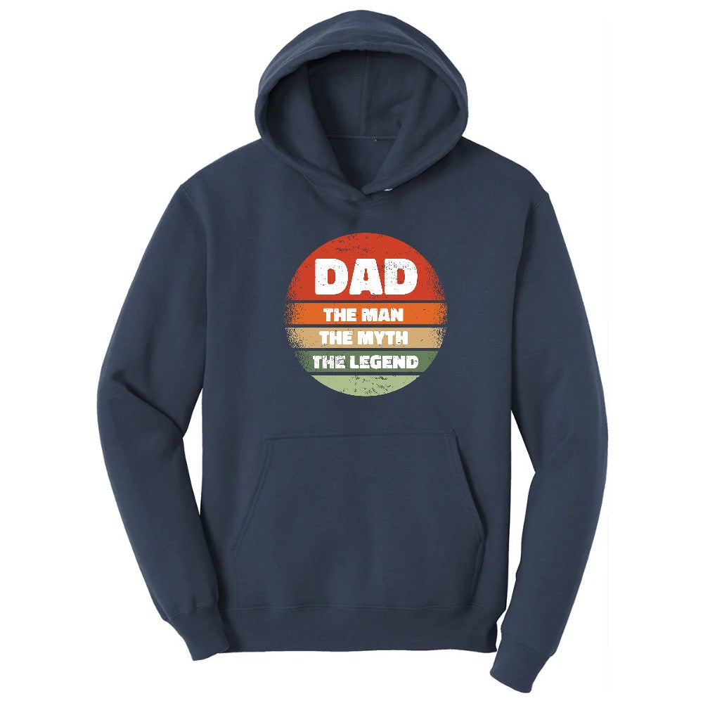 Dad the Man the Myth the Legend Version 2 Hoodie - Navy