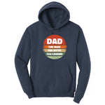 Dad the Man the Myth the Legend Version 2 Hoodie - Navy