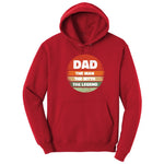 Dad the Man the Myth the Legend Version 2 Hoodie - Red