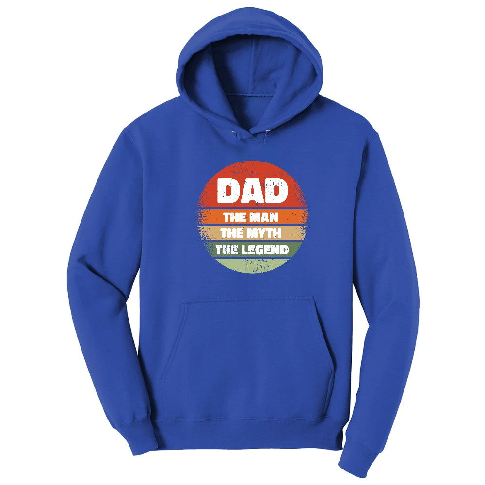 Dad the Man the Myth the Legend Version 2 Hoodie - True Royal