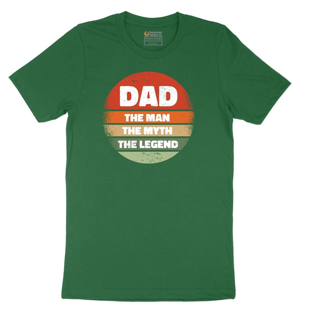 Dad the Man the Myth the Legend Version 2 Short Sleeve Tee - Athletic Kelly