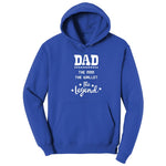 Dad the Man the Wallet the Legend Hoodie - True Royal