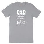 Dad the Man the Wallet the Legend Short Sleeve Tee - Athletic Heather Grey