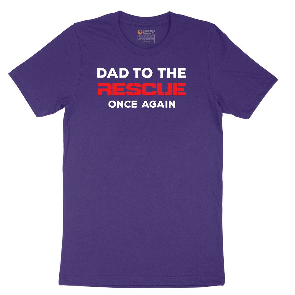Dad to the Rescue Short Sleeve Tee - Team Purple
