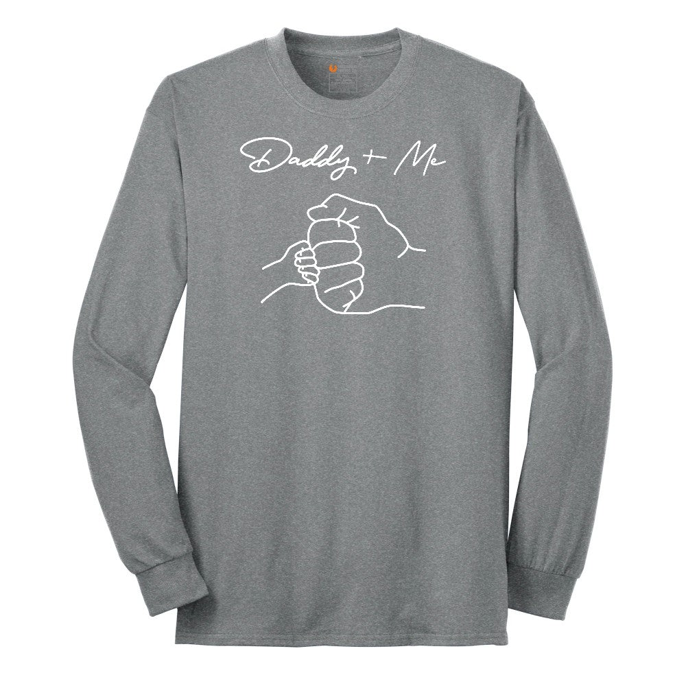 Daddy and Me Long Sleeve Tee - Athletic Grey