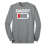 Daddy Low Battery Long Sleeve Tee - Athletic Grey