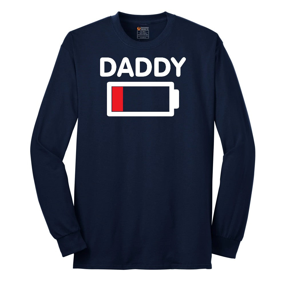 Daddy Low Battery Long Sleeve Tee - Navy