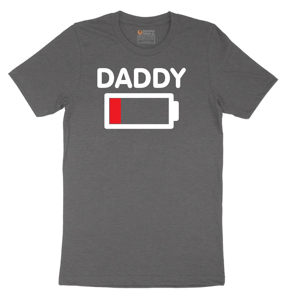 Daddy Low Battery Short Sleeve Tee - Dark Heather Grey