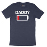 Daddy Low Battery Short Sleeve Tee - Heather Navy