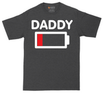 Daddy Low Battery tall t-shirt for men in Dark Heather Grey