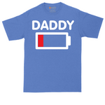 Daddy Low Battery tall t-shirt for men in Heather Royal