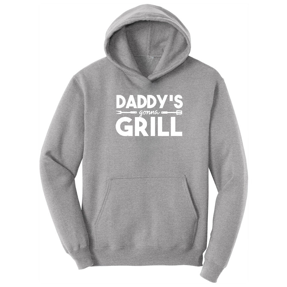 Daddys Gonna Grill Hoodie - Athletic Heather