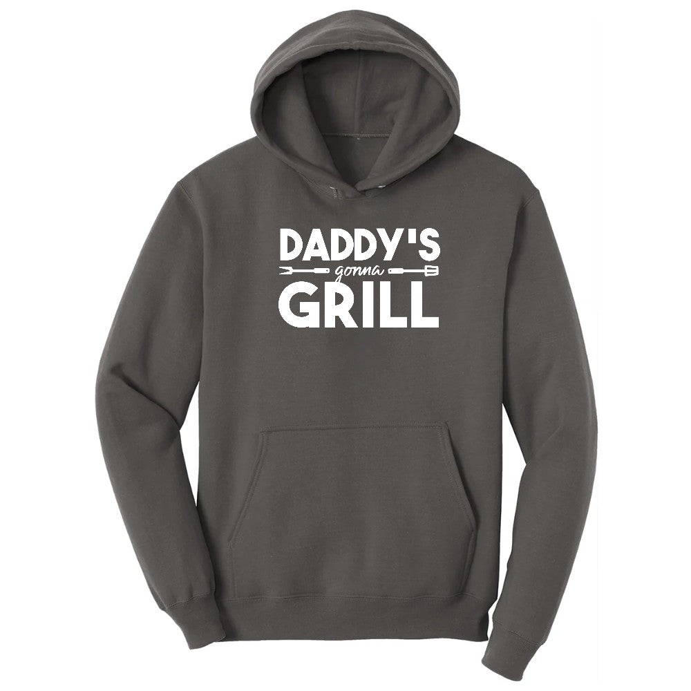Daddys Gonna Grill Hoodie - Charcoal