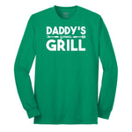 Daddys Gonna Grill Long Sleeve Tee - Kelly Green