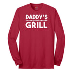 Daddys Gonna Grill Long Sleeve Tee - Red