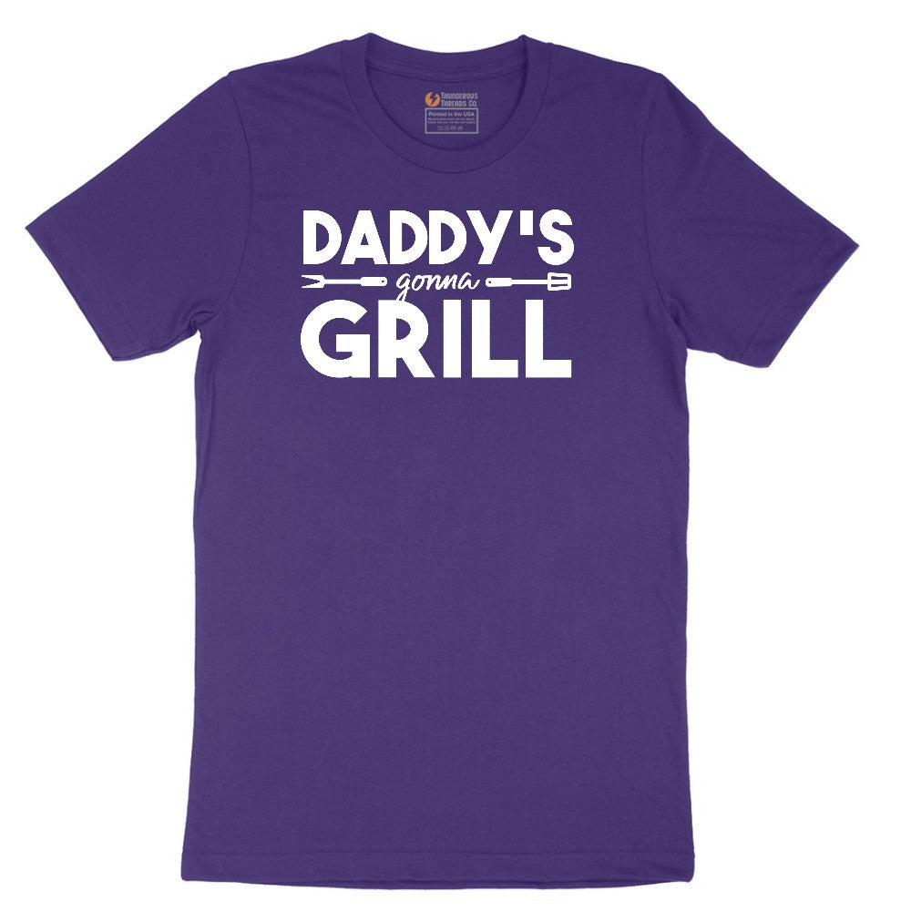Daddys Gonna Grill Short Sleeve Tee - Team Purple