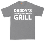 Daddy's Gonna Grill tall t-shirt for men in Athletic Heather