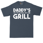 Daddy's Gonna Grill tall t-shirt for men in Heather Navy