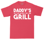Daddy's Gonna Grill tall t-shirt for men in Heather Red