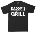 Daddy's Gonna Grill tall t-shirt for men in Jet Black