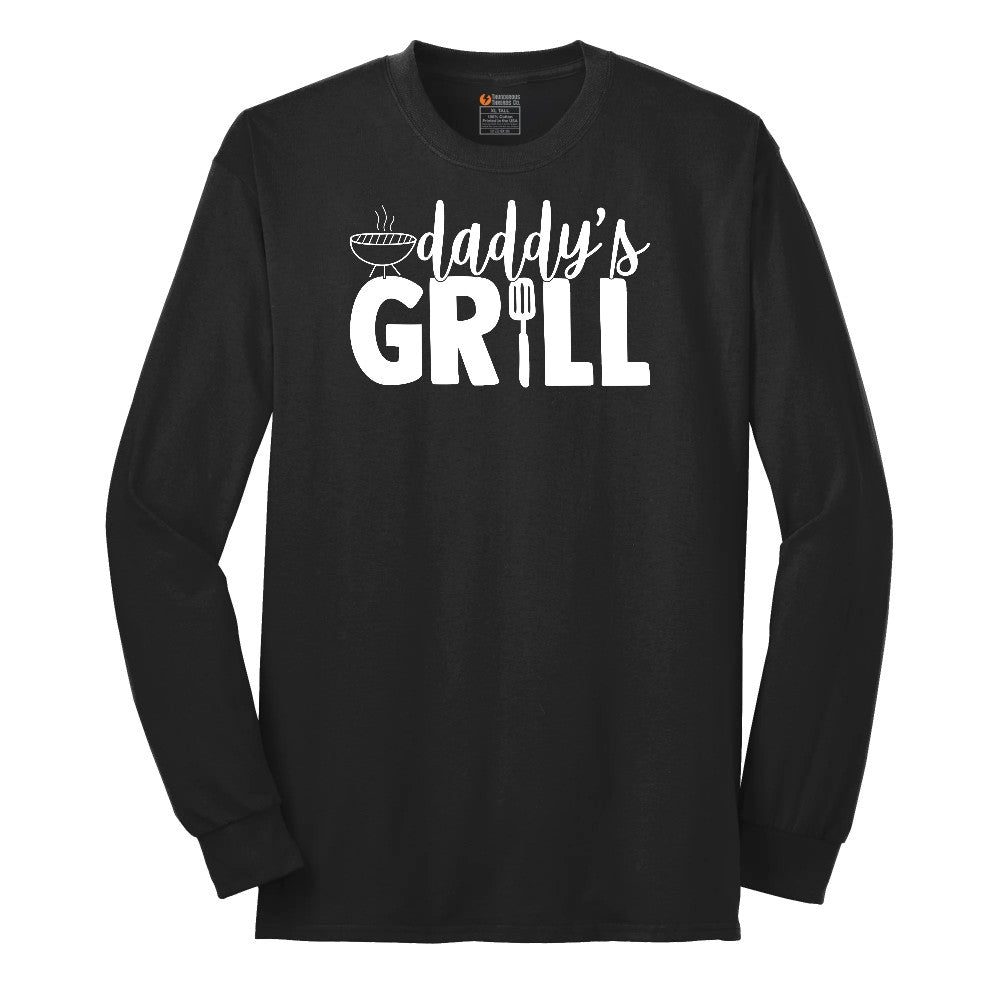 Daddys Grill Long Sleeve Tee - Jet Black