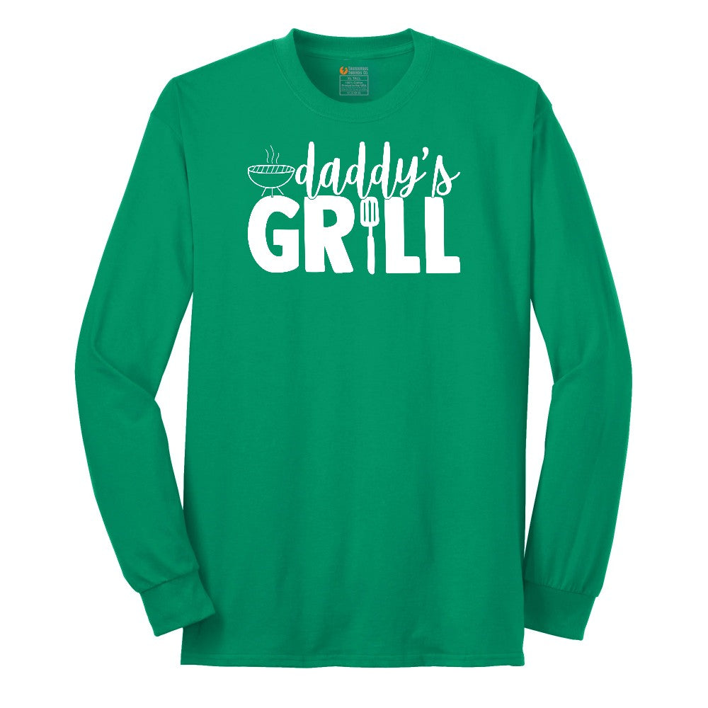 Daddys Grill Long Sleeve Tee - Kelly Green