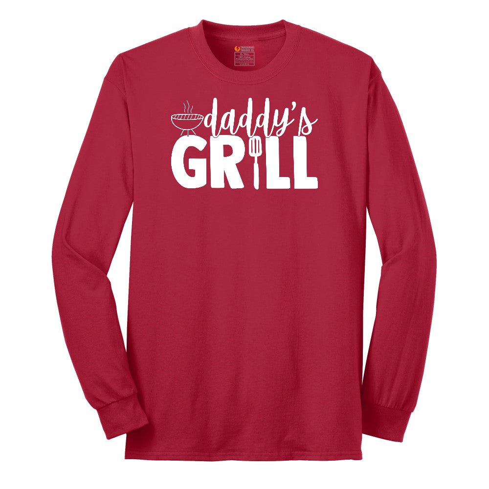 Daddys Grill Long Sleeve Tee - Red