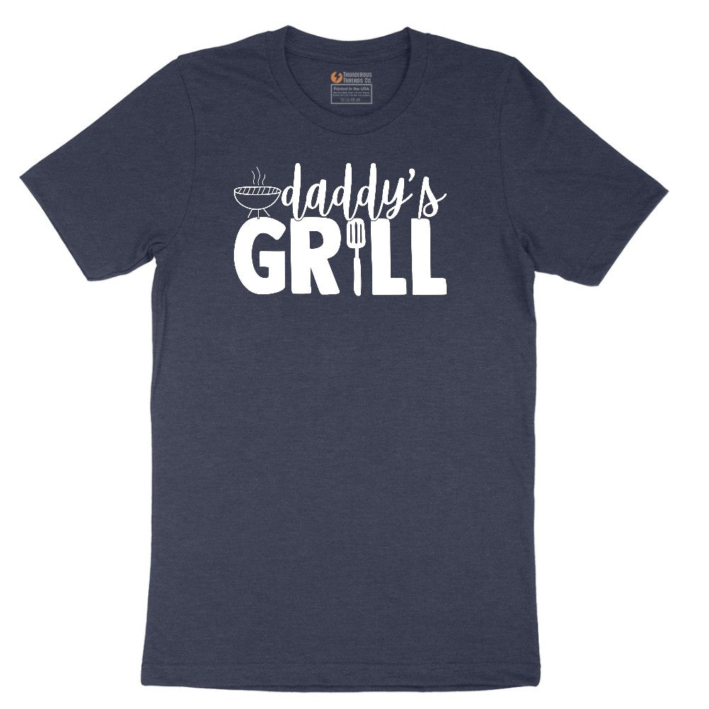 Daddys Grill Short Sleeve Tee - Heather Navy
