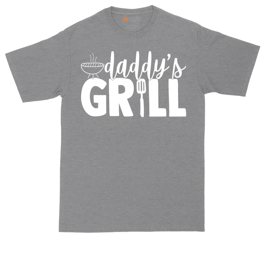 Daddy's Grill tall t-shirt for men in Athletic Heather