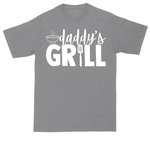 Daddy's Grill tall t-shirt for men in Athletic Heather