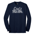Dads Bar and Grill Long Sleeve Tee - Navy