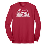 Dads Bar and Grill Long Sleeve Tee - Red