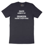Dads Know A Lot Grandpa Knows Everything Short Sleeve Tee - Deep Navy