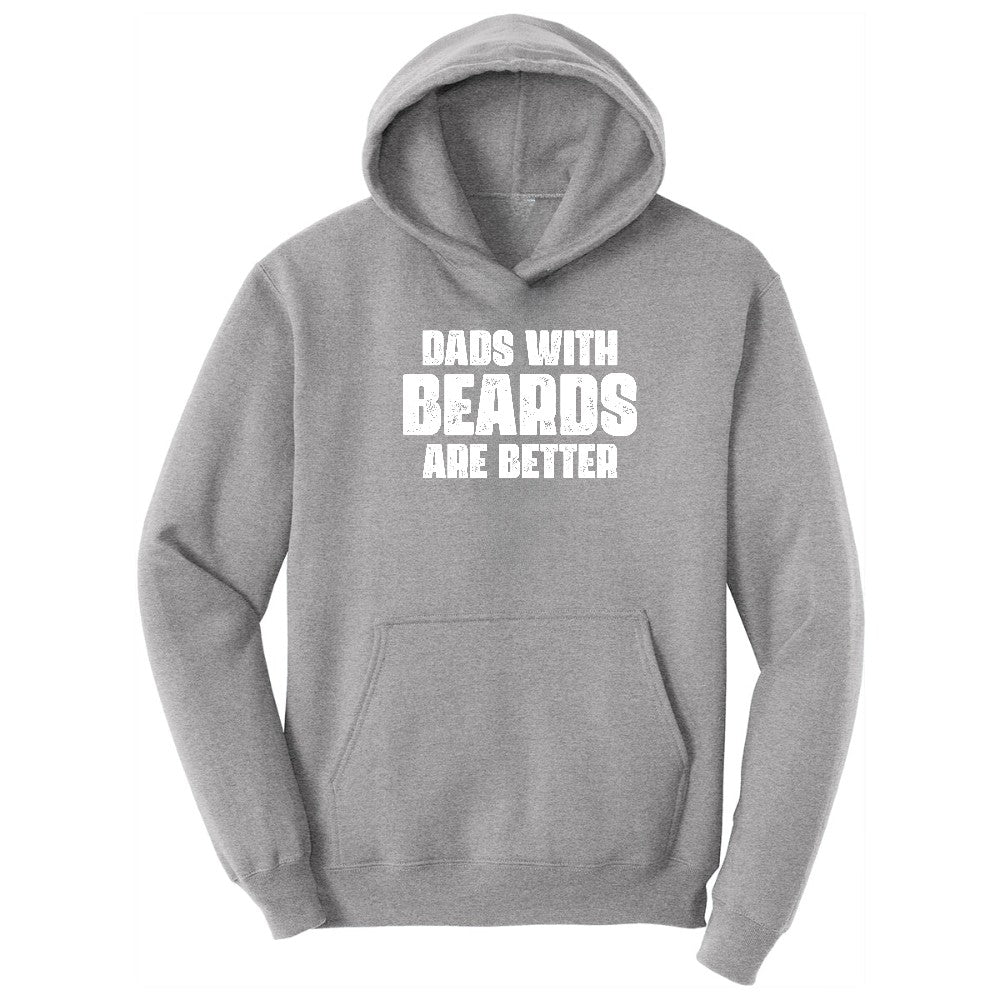 Dads with Beards are Better Hoodie - Athletic Heather