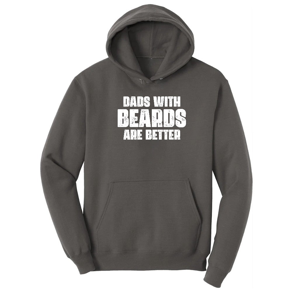 Dads with Beards are Better Hoodie - Charcoal