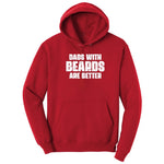 Dads with Beards are Better Hoodie - Red