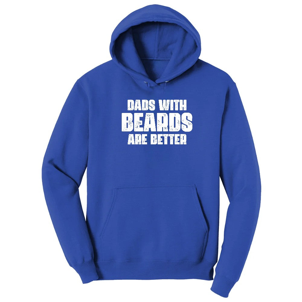 Dads with Beards are Better Hoodie - True Royal