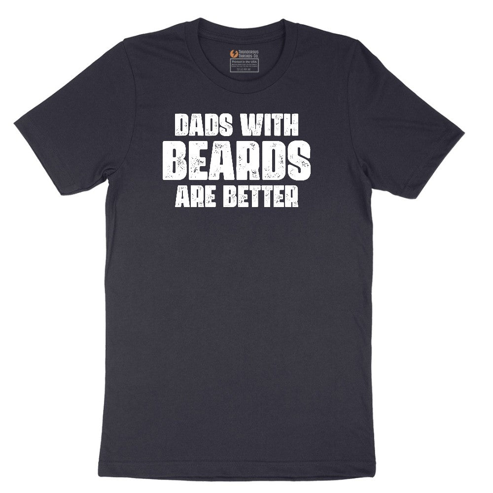 Dads with Beards are Better Short Sleeve Tee - Deep Navy