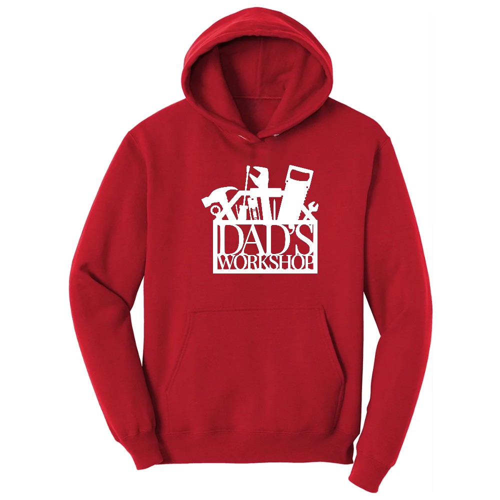 Dads Workshop Hoodie - Red