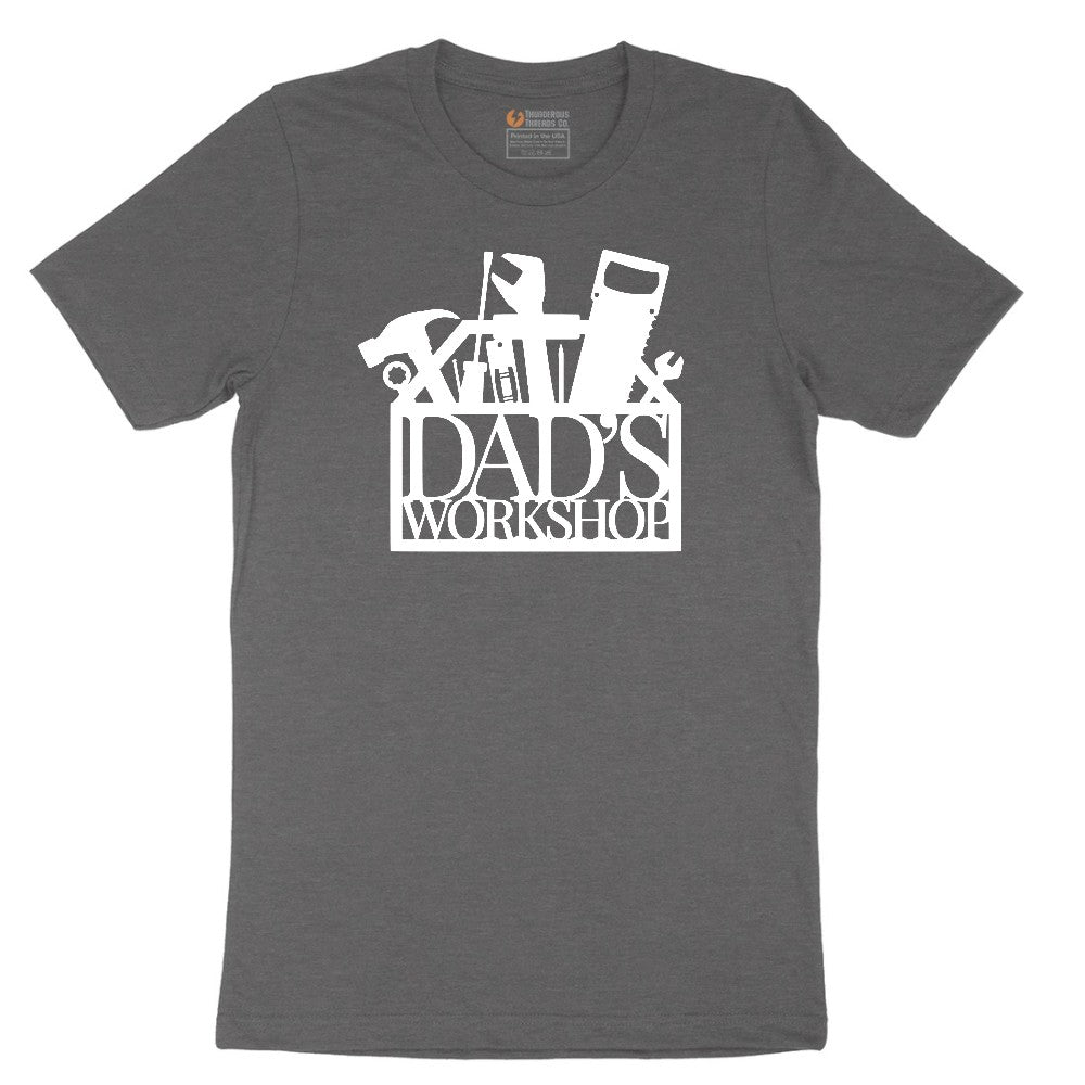 Dads Workshop Short Sleeve Tee - Dark Heather Grey