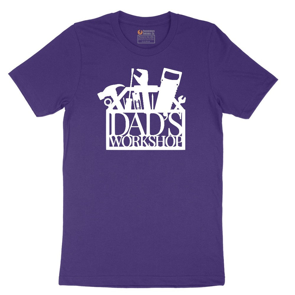 Dads Workshop Short Sleeve Tee - Team Purple