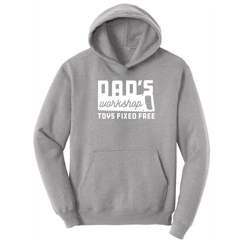 Dads Workshop Toys Fixed Free Hoodie - Athletic Heather