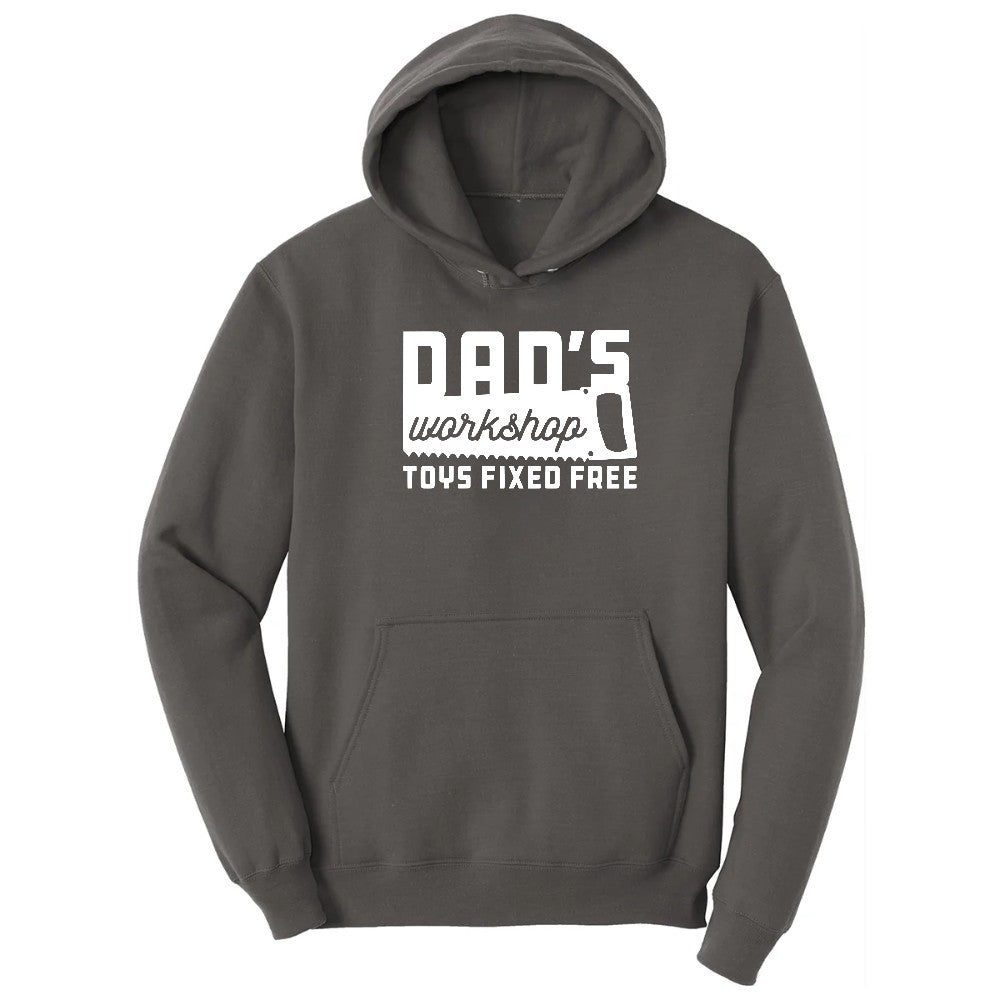 Dads Workshop Toys Fixed Free Hoodie - Charcoal