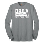 Dads Workshop Toys Fixed Free Long Sleeve Tee - Athletic Grey