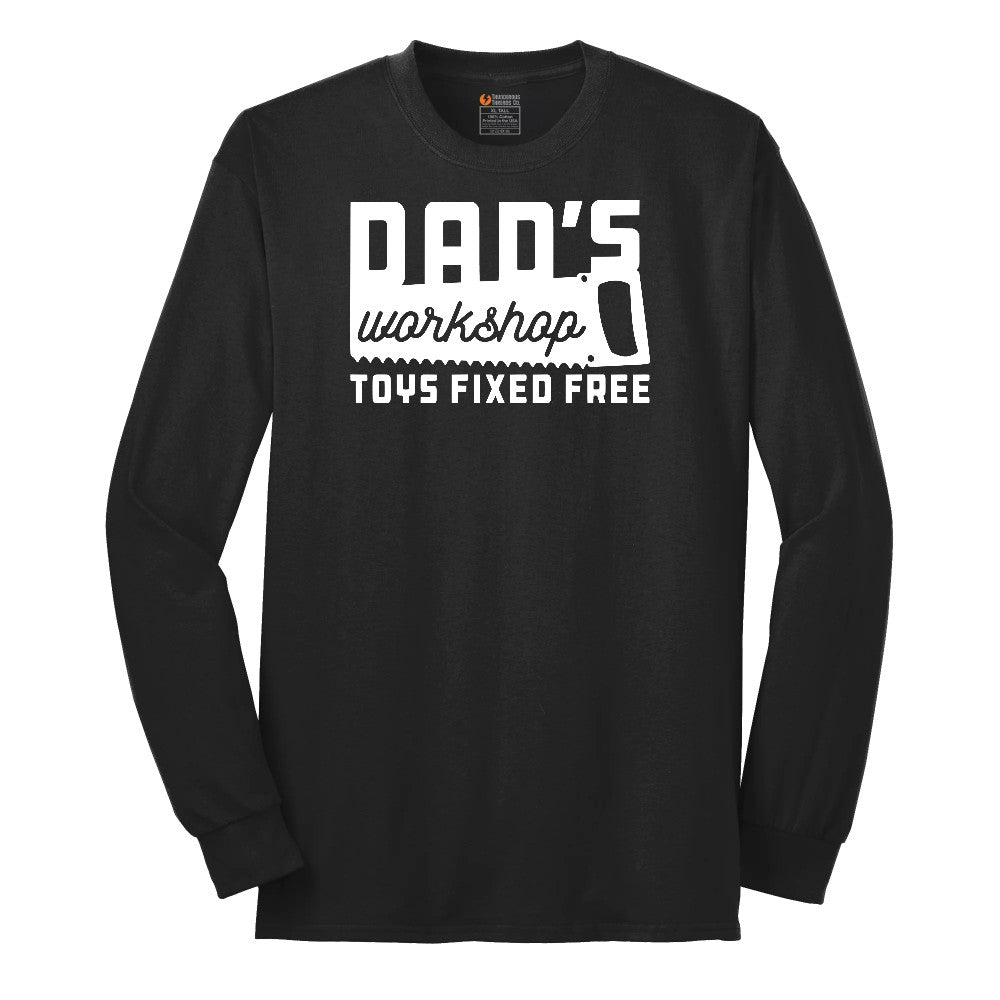 Dads Workshop Toys Fixed Free Long Sleeve Tee - Jet Black